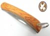 Nóż Joker JKR127 - Składany scyzoryk do wędkarstwa i turystyki, stal nierdzewna, rękojeść drewniana - 7,5 cm - Joker